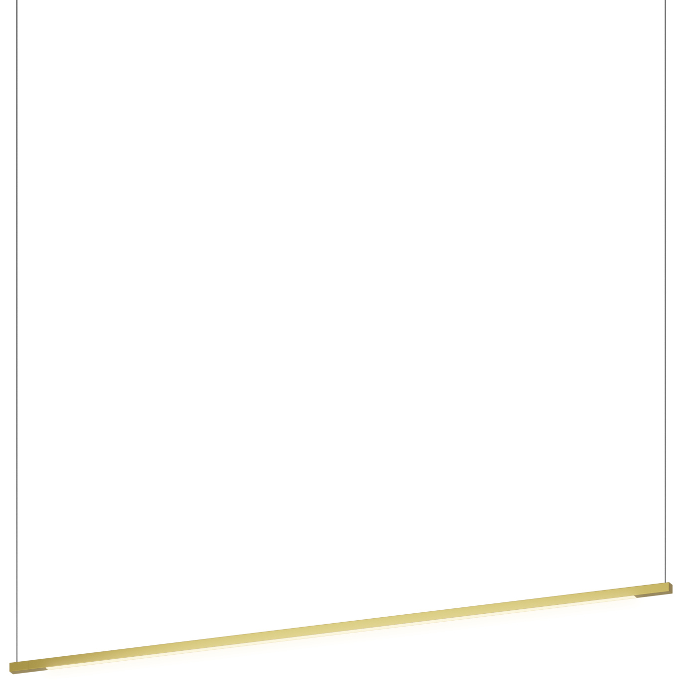 Z-Bar 0.5 inch Gold Pendant Ceiling Light